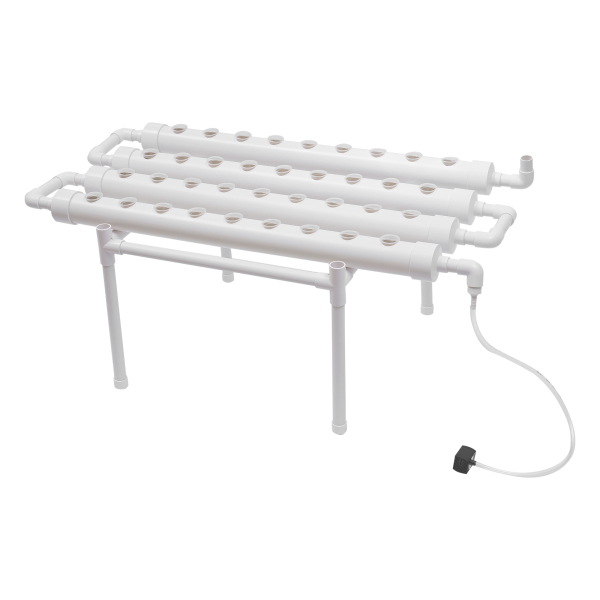 Kit de cultivo hidropónico, sistema hidropónico, fruta, PVC hidropónico, para verduras, ensaladas, flores (36 agujeros)