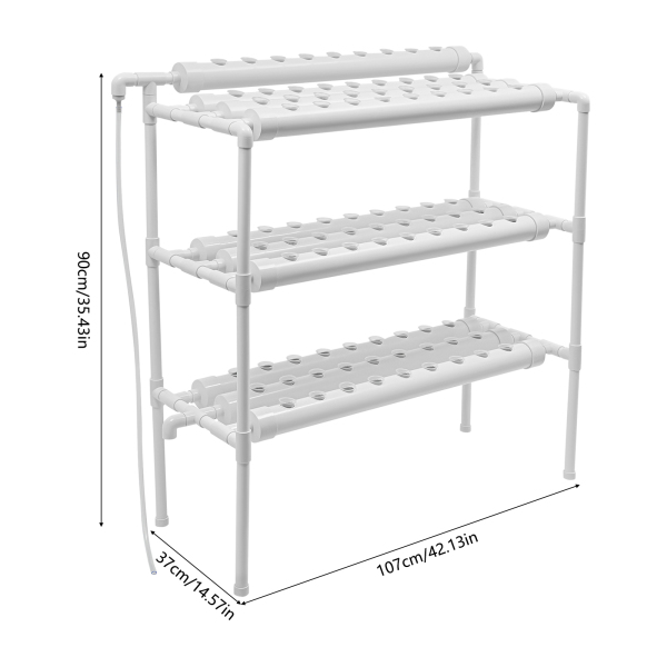 Kit de cultivo de vegetales hidropónicos, el jardín y la oficina Kit de cultivo hidropónico 90 ubicaciones 10 tubos Kit de cultivo de vegetales hidropónicos, el jardín y la oficina Kit de cultivo hidropónico 90 ubicaciones 10 tubos