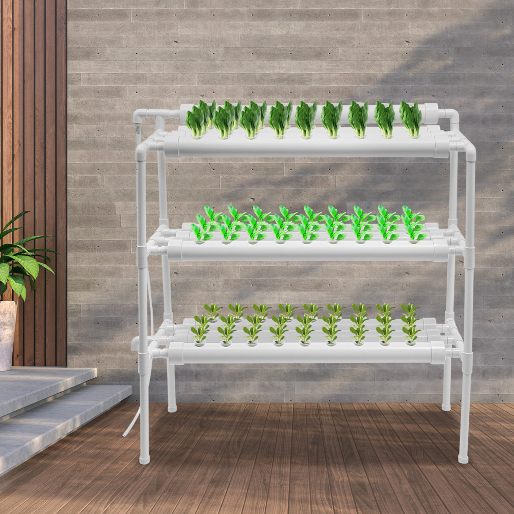 Kit de cultivo de vegetales hidropónicos, el jardín y la oficina Kit de cultivo hidropónico 90 ubicaciones 10 tubos