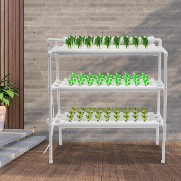 Kit de cultivo de vegetales hidropónicos, el jardín y la oficina Kit de cultivo hidropónico 90 ubicaciones 10 tubos