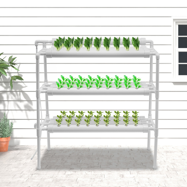 Kit de cultivo de vegetales hidropónicos, el jardín y la oficina Kit de cultivo hidropónico 90 ubicaciones 10 tubos Kit de cultivo de vegetales hidropónicos, el jardín y la oficina Kit de cultivo hidropónico 90 ubicaciones 10 tubos