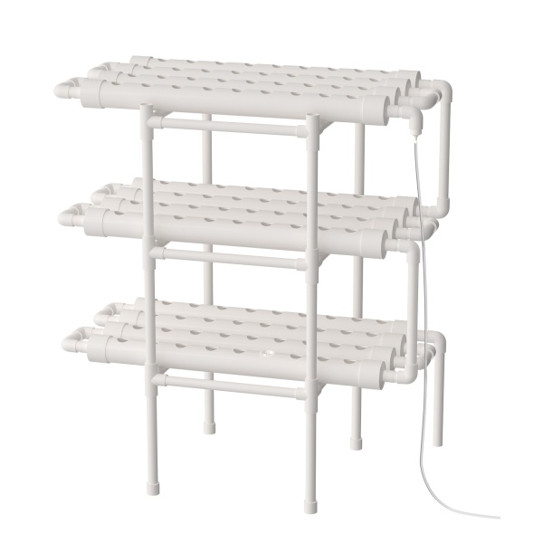 Kit de cultivo hidropónico de PVC sistemas de cultivo hidropónicos tubería de jardín, sin agua, para plantas