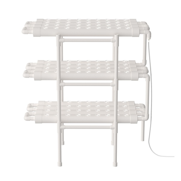 Kit de cultivo hidropónico de PVC sistemas de cultivo hidropónicos tubería de jardín, sin agua, para plantas