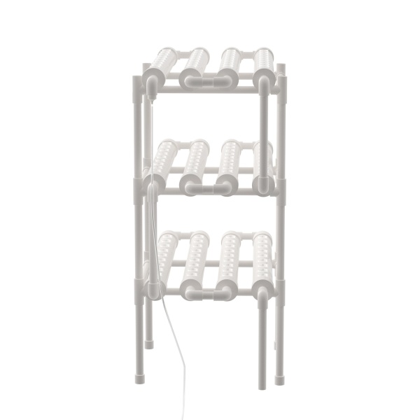 Kit de cultivo hidropónico de PVC sistemas de cultivo hidropónicos tubería de jardín, sin agua, para plantas
