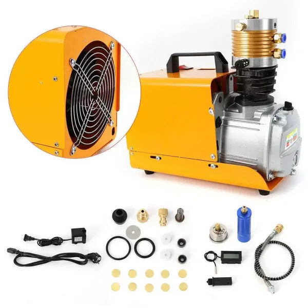 CNCEST Bomba de Aire de Alta Presión Compresor de Aire PCP Eléctrico, Refrigeración por Agua + Refrigeración por Aire CNCEST Bomba de Aire de Alta Presión Compresor de Aire PCP Eléctrico, Refrigeración por Agua + Refrigeración por Aire