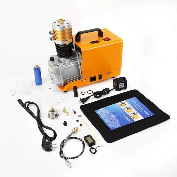 CNCEST Bomba de Aire de Alta Presión Compresor de Aire PCP Eléctrico, Refrigeración por Agua + Refrigeración por Aire
