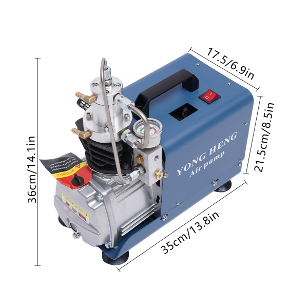 CNCEST Bomba de aire de alta presión eléctrica, compresor PCP, bomba (30 MPA, 100-300 bar, 1500-4500 psi)