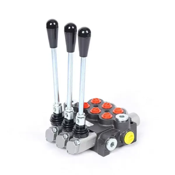 CNCEST 3 válvulas hidráulicas Spool de doble acción, cilindro de control manual, para cilindro de doble acción, 40 l/min