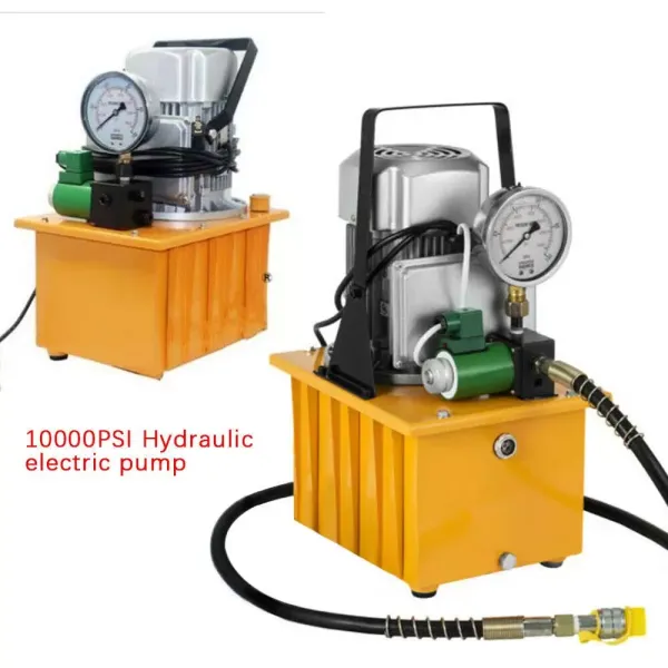 Bomba hidráulica eléctrica con Control de válvula solenoide de Pedal 1400r/min 750W 7L para punzonadoras dobladoras hidráulicas