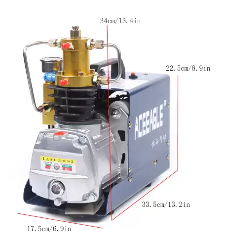 CNCEST Compresor de aire automático de alta presión (300 bar, PCP, 4500 PSI, 1800 W)