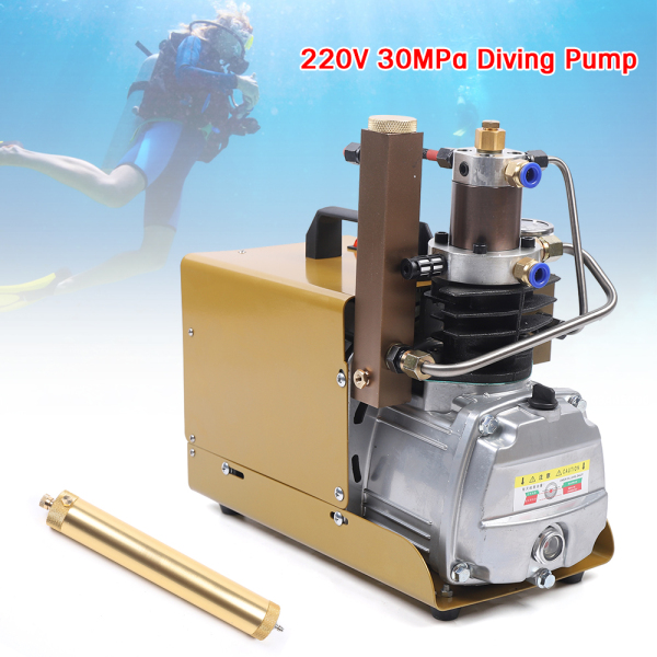 Bomba de aire a presión eléctrica de 300 bar, 30 MPA y 4500 psi, para bucear y enfriar el agua