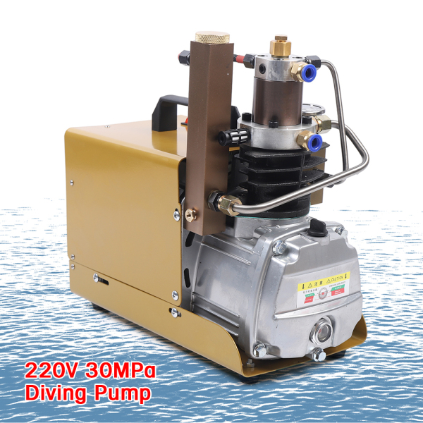 Bomba de aire a presión eléctrica de 300 bar, 30 MPA y 4500 psi, para bucear y enfriar el agua Bomba de aire a presión eléctrica de 300 bar, 30 MPA y 4500 psi, para bucear y enfriar el agua