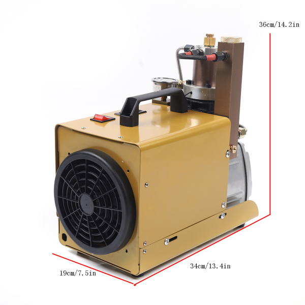 Bomba de aire a presión eléctrica de 300 bar, 30 MPA y 4500 psi, para bucear y enfriar el agua Bomba de aire a presión eléctrica de 300 bar, 30 MPA y 4500 psi, para bucear y enfriar el agua