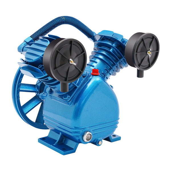 Cabezal de bomba de compresor de aire, 3HP 250L / min 115PSI V Tipo Cabezal de bomba de compresor de aire de doble cilindro Cabezal de bomba de compresor de aire, 3HP 250L / min 115PSI V Tipo Cabezal de bomba de compresor de aire de doble cilindro