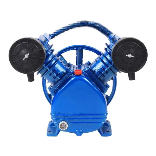 Cabezal de bomba de compresor de aire, 3HP 250L / min 115PSI V Tipo Cabezal de bomba de compresor de aire de doble cilindro