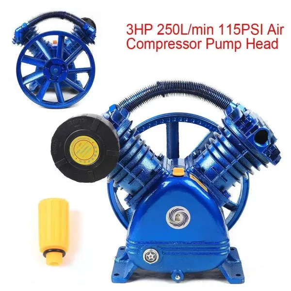 Cabezal de bomba de compresor de aire, 3HP 250L / min 115PSI