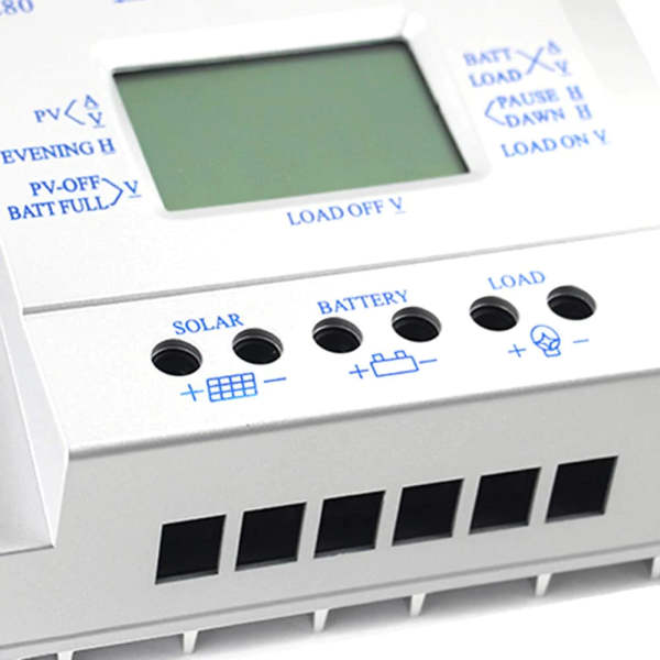 80A PWM controlador de carga solar 12V/24V, panel solar cargador de batería, interruptor automático sistema de generación de energía