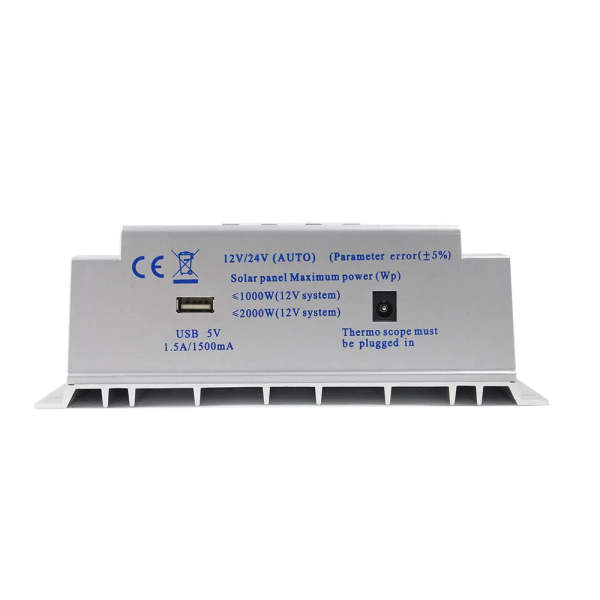 80A PWM controlador de carga solar 12V/24V, panel solar cargador de batería, interruptor automático sistema de generación de energía