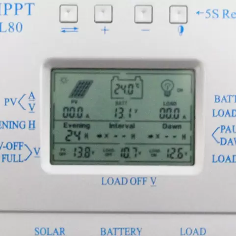 80A PWM controlador de carga solar 12V/24V, panel solar cargador de batería, interruptor automático sistema de generación de energía