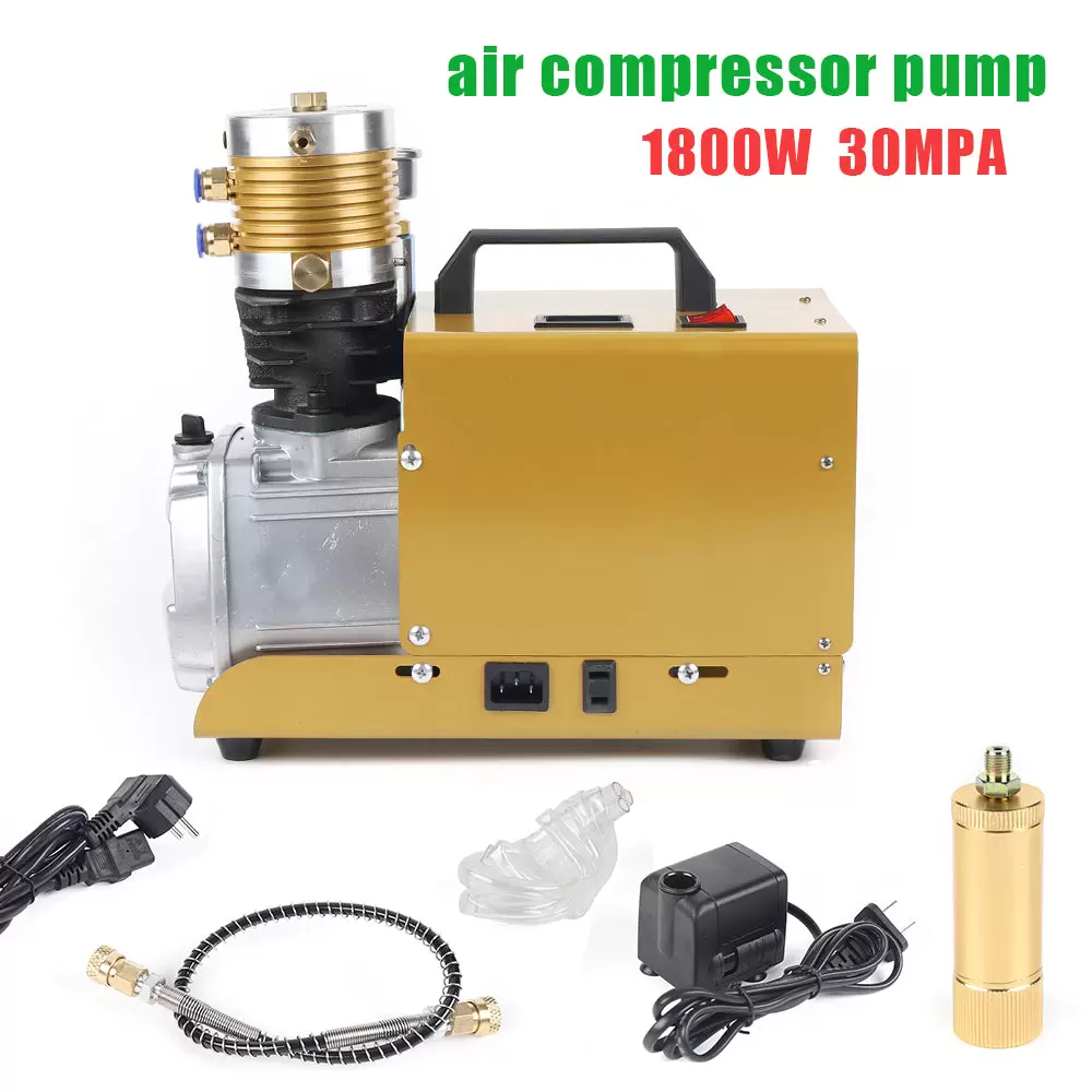CNCEST Compresor de aire de alta presión de 30 Mpa de 1,8 kW para botella de inflado de 0 a 6,8L, + separador de agua y aceite