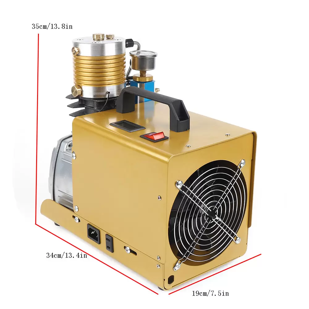 CNCEST Compresor de aire de alta presión de 30 Mpa de 1,8 kW para botella de inflado de 0 a 6,8L, + separador de agua y aceite