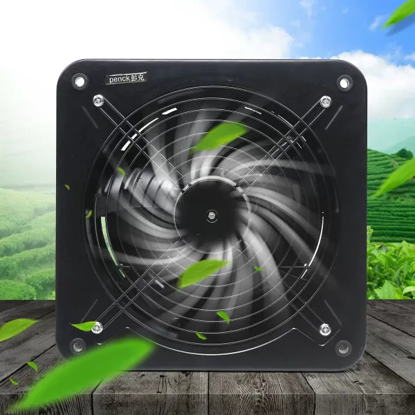 Ventilador de pared de 300 mm, industrial, axial, extractor de ventilación, 150 W, 2677 rpm, ventilador axial de metal