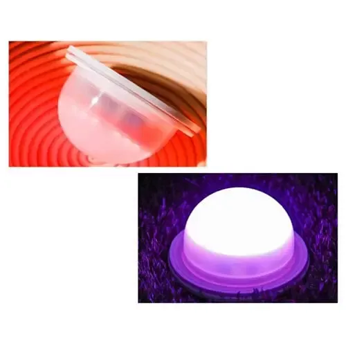 Luz nocturna LED con forma de cubo multicolor, taburete cuadrado, cambio de color, ahorro de energía, con mando a distancia