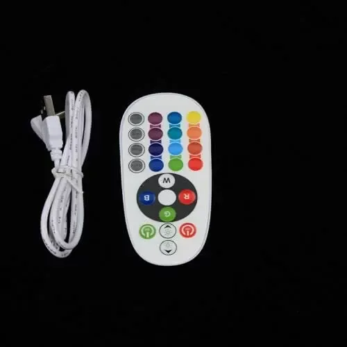 Luz nocturna LED con forma de cubo multicolor, taburete cuadrado, cambio de color, ahorro de energía, con mando a distancia