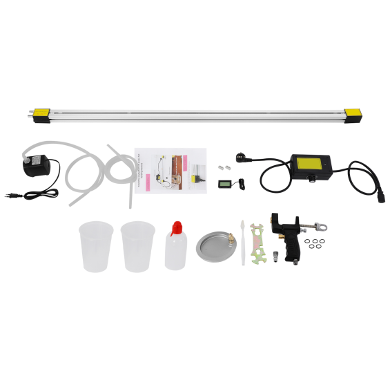 CNCEST Máquina flexible de plástico de 125 cm, curvadora de acrílico, 1500 W eléctrica