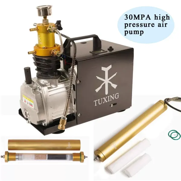CNCEST Bomba de compresor de aire PCP, 2800 W, 30 MPA, 4500 PSI, bomba de inflado de 220 V (tipo 3) CNCEST Bomba de compresor de aire PCP, 2800 W, 30 MPA, 4500 PSI, bomba de inflado de 220 V (tipo 3)