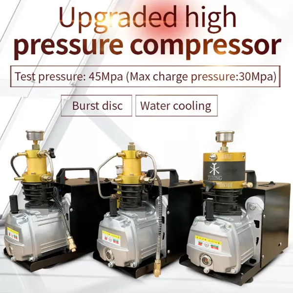 CNCEST Bomba compresora de aire PCP de alta presión 30MPA 4500PSI 2800W, bomba de inflado de 220 V (tipo 4)