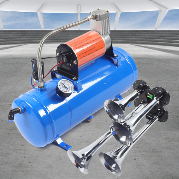 Kit de bocina de aire de 6 litros con 150 psi, 12 V, 6 l, compresor de aire, trompeta, Compresor de aire portátil