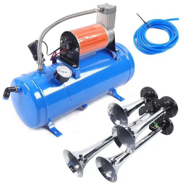Compresores de aire, compresor de aire, cuerno de 6 L y 4 tubos, compresores, 150 psi.