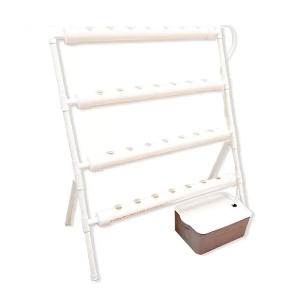 Kit de cultivo hidropónico, 36 agujeros, PVC, tubería hidropónica, tubo de 32 mm, sistema de riego con bloque de esponja