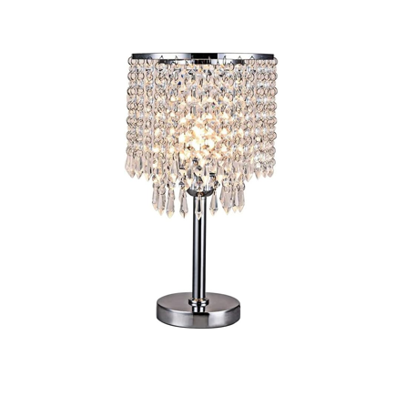 Lámpara de mesa de cristal modelo Modern Creative, blanca