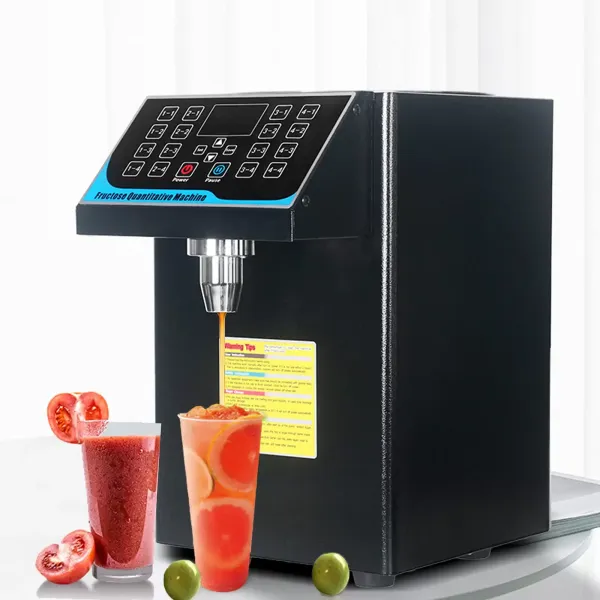 CNCEST Dispensador automático de fructosa (7,5 L, dispensador automático de jarabe, dispensador de bebidas gaseosas de té con leche 220 V)