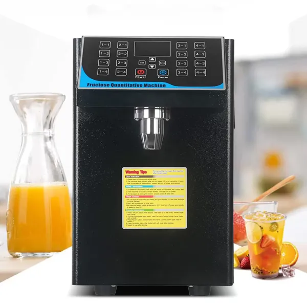 CNCEST Dispensador automático de fructosa (7,5 L, dispensador automático de jarabe, dispensador de bebidas gaseosas de té con leche 220 V)