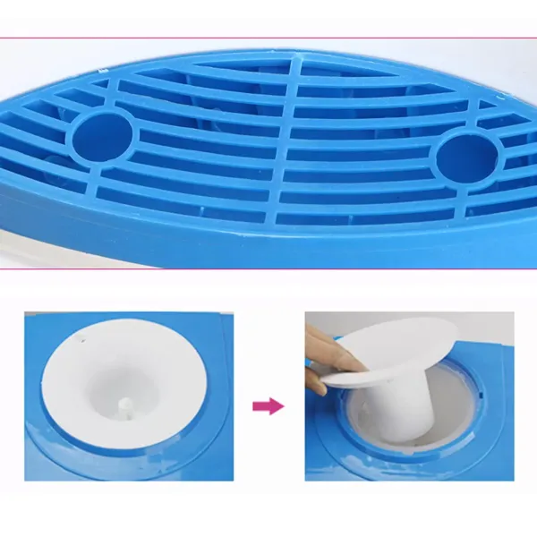Dispensador de agua de 5 a 18 l, color blanco y azul, máquina eléctrica fría y caliente, agua hirviendo, temperatura normal, agua helada de 8 a 15 °C Dispensador de agua de 5 a 18 l, color blanco y azul, máquina eléctrica fría y caliente, agua hirviendo, temperatura normal, agua helada de 8 a 15 °C