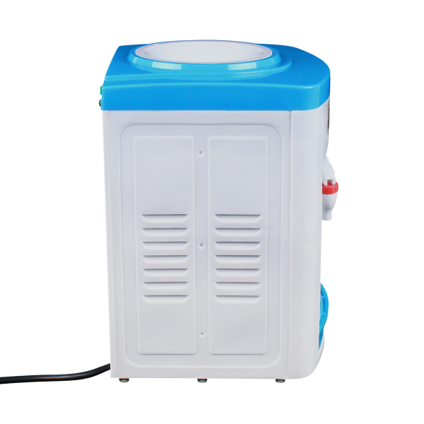 Dispensador de agua de 5 a 18 l, color blanco y azul, máquina eléctrica fría y caliente, agua hirviendo, temperatura normal, agua helada de 8 a 15 °C