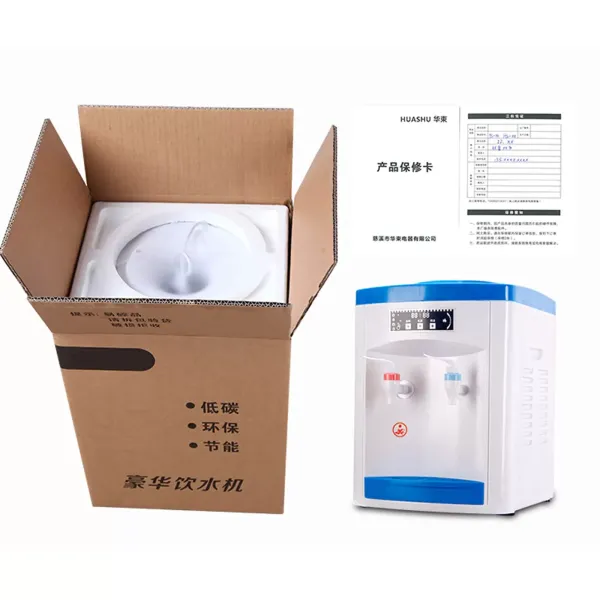Dispensador de agua de 5 a 18 l, color blanco y azul, máquina eléctrica fría y caliente, agua hirviendo, temperatura normal, agua helada de 8 a 15 °C