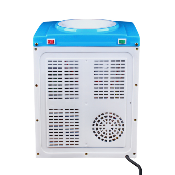 Dispensador de agua de 5 a 18 l, color blanco y azul, máquina eléctrica fría y caliente, agua hirviendo, temperatura normal, agua helada de 8 a 15 °C