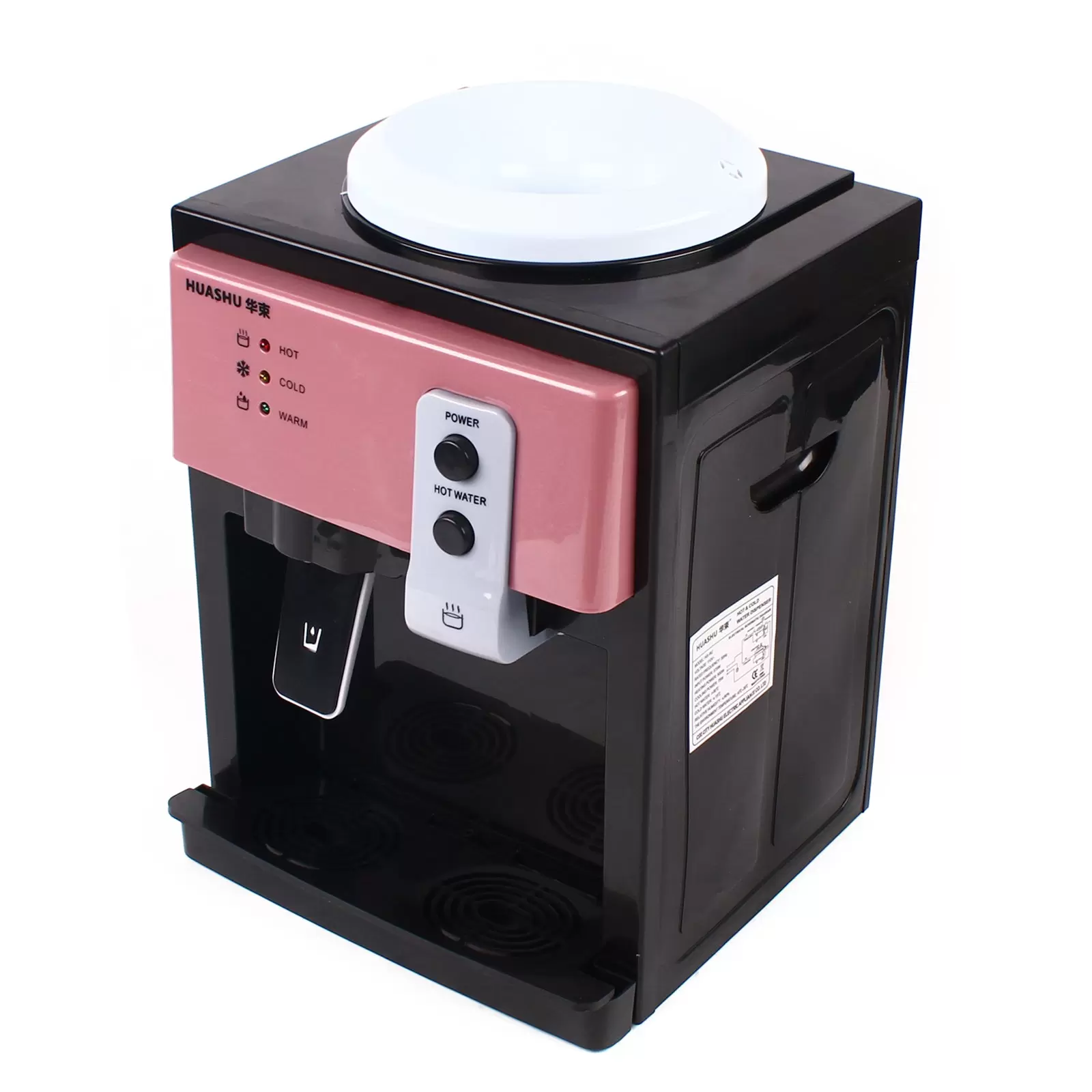 Dispensador eléctrico para 5 hasta 18 litros de bebidas calientes y frías, 550 W, con forro de acero inoxidable 304, (oro rosa)