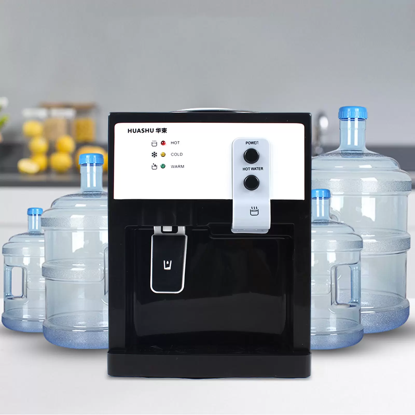 Dispensador eléctrico para 5 hasta 18 litros de bebidas calientes y frías, 550 W, con forro de acero inoxidable 304, (oro rosa)
