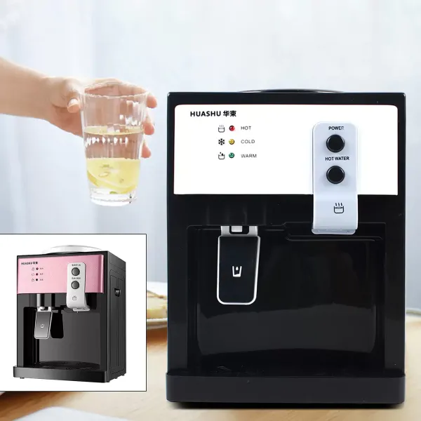 Dispensador de agua, dispensador de agua caliente eléctrico, de pie, 550 W, portátil, caliente y frío, hervidor de agua para oficina