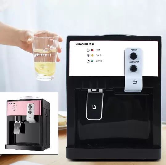 Dispensador de agua, dispensador de agua caliente eléctrico, de pie, 550 W, portátil, caliente y frío, hervidor de agua para oficina