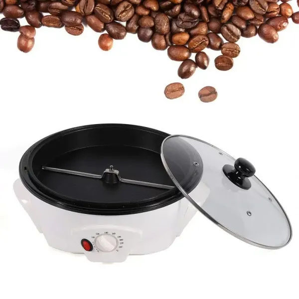 Máquina de café eléctrica de 1200 W, 1,5 kg, acero inoxidable, para tostar café