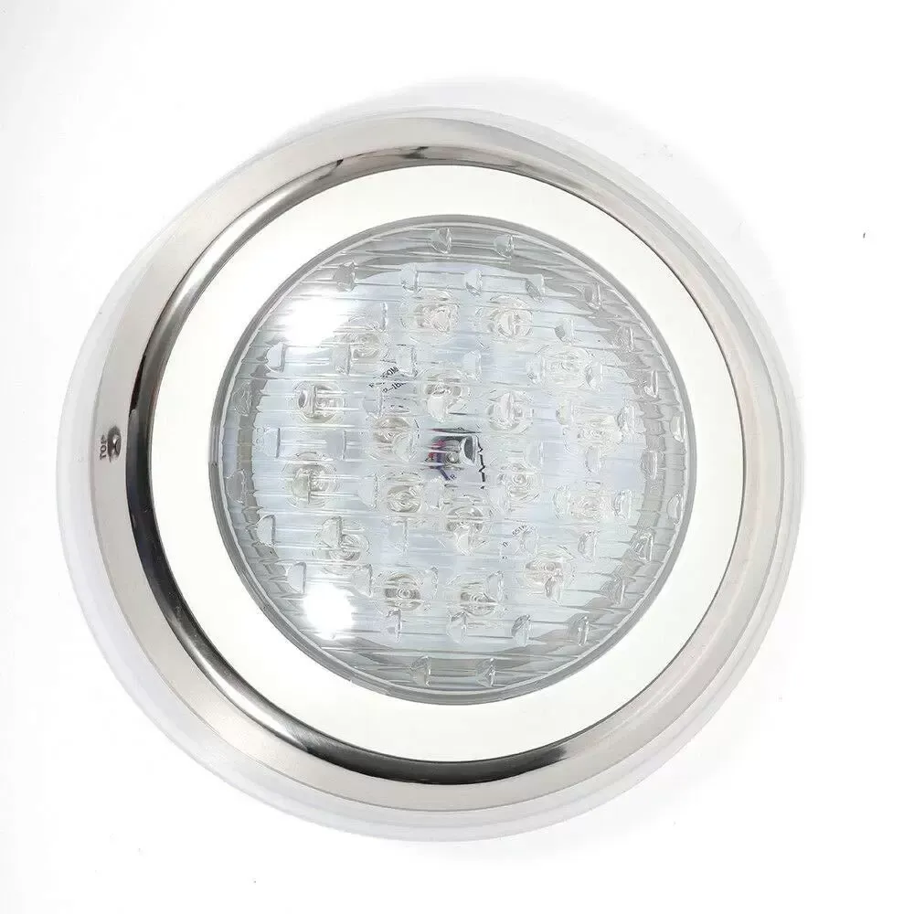 Lámpara de piscina de 54 W RGB LED luz resistente al agua IP68 iluminación subacuática acero inoxidable con mando a distancia