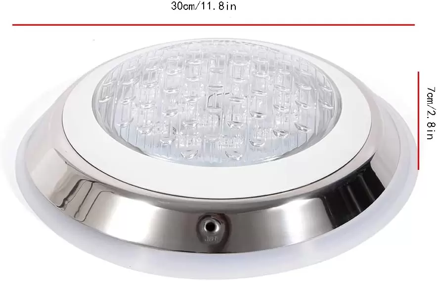 Lámpara de piscina de 54 W RGB LED luz resistente al agua IP68 iluminación subacuática acero inoxidable con mando a distancia Success Active Submit