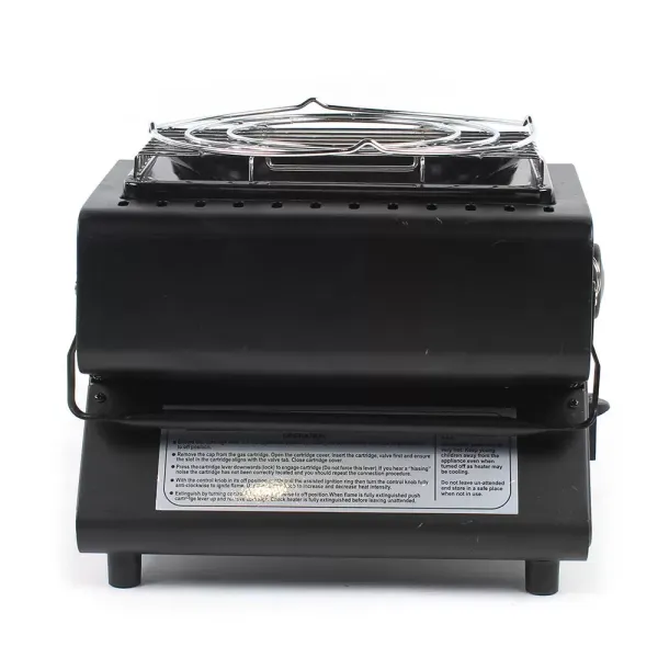 Calentador de gas butano para camping, calefacción, cerámica, calentador de gas, portátil, 1300 W, 1,3 kW, 28 x 18 x 26 cm, 100 g/h