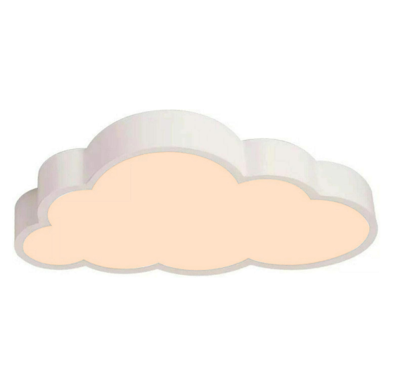 Lámpara de techo LED con forma de nube, 36 W, para habitación de los niños, color blanco